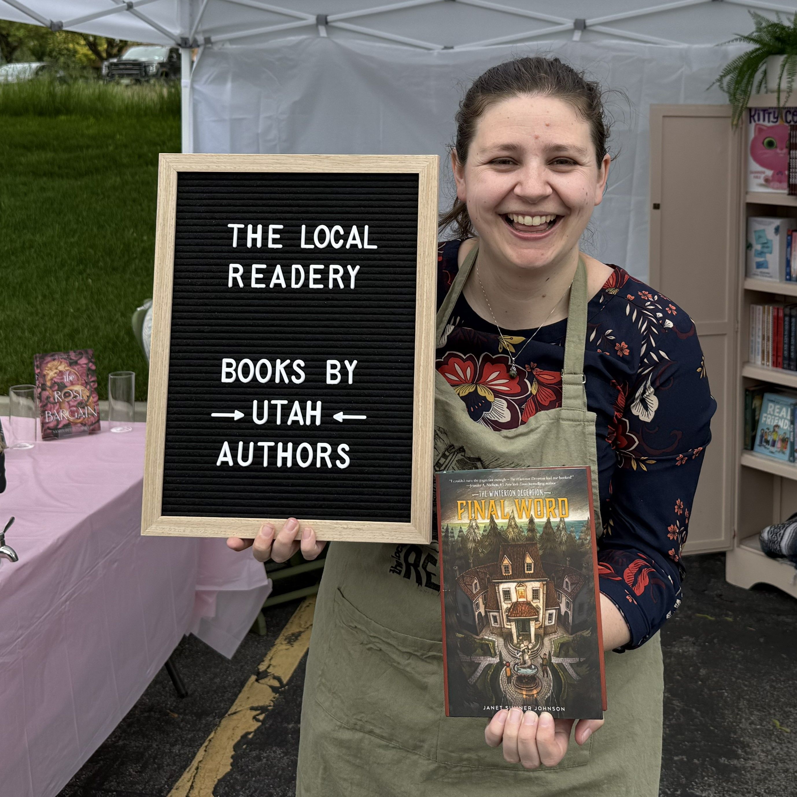 Quaelii Whetten at a pop-up market